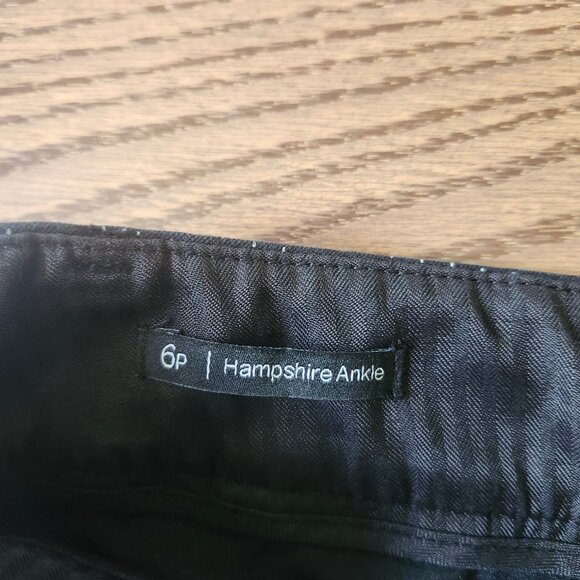 Talbots hampshire black ankle pants with white polka dot – size 6 petite - Picture 5 of 12